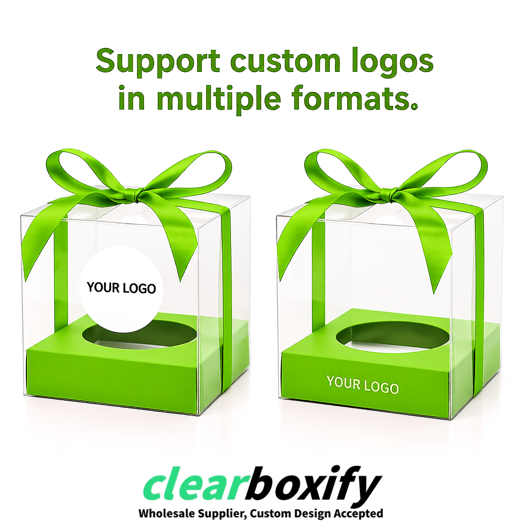 Clear Individual Cupcake Boxes with Lime Green Base Square 3.5 inch Plastic Cupcake Carrier with Ribbon Clear Individual Cupcake Boxes with Lime Green Base Square 3.5 inch Plastic Cupcake Carrier with Ribbon