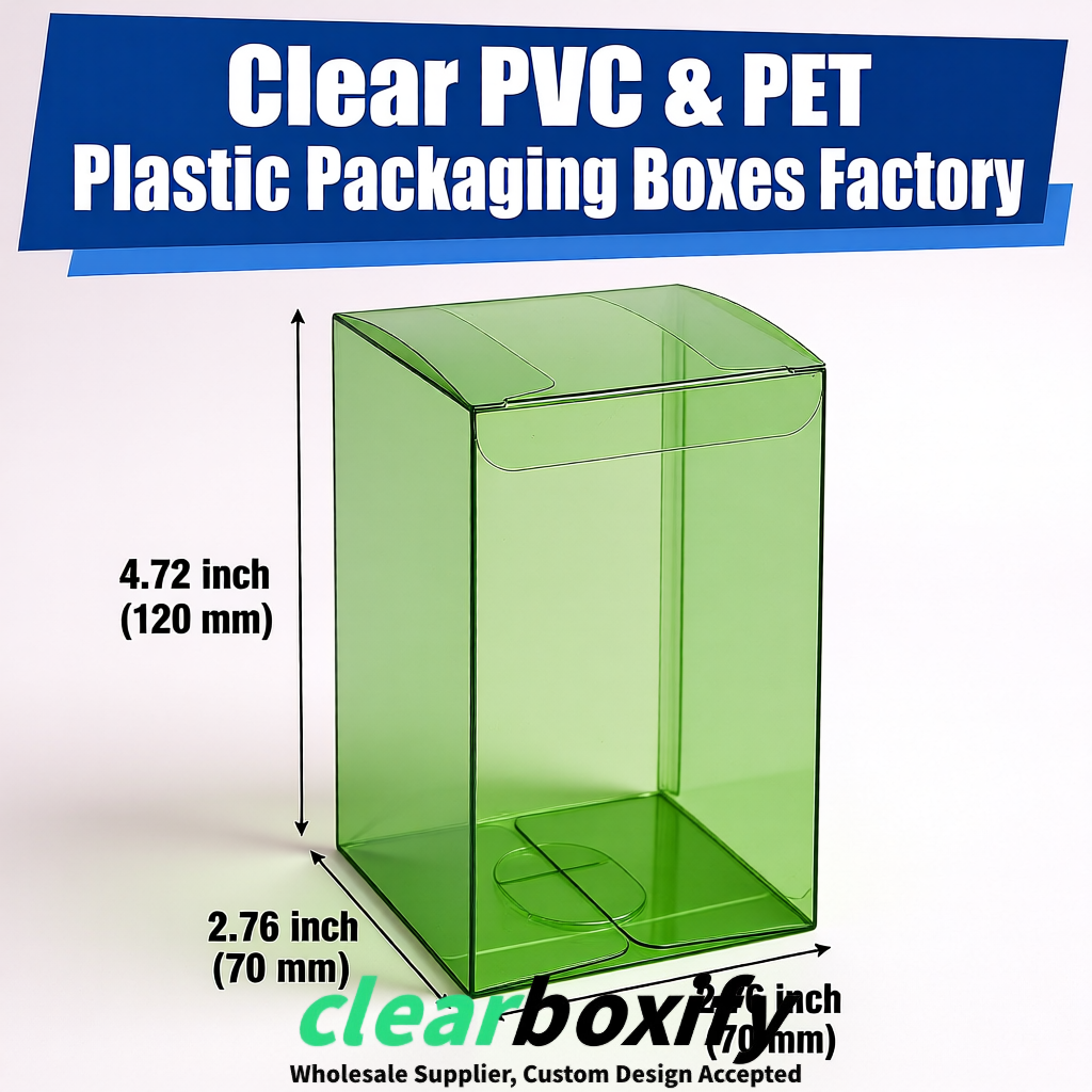 PPWR-Aligned Avocado Green Translucent PVC & PET Boxes 60x60x180mm 76x76x76mm 70x70x70/100/120mm PPWR-Aligned Avocado Green Translucent PVC & PET Boxes 60x60x180mm 76x76x76mm 70x70x70/100/120mm