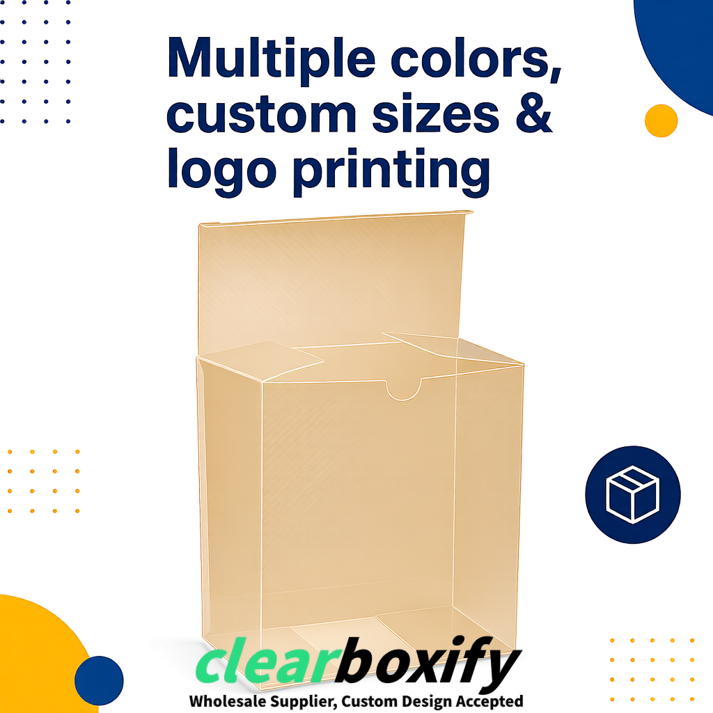 Beige Matte PP Frosted & Diagonal Texture Boxes with Diagonal Texture