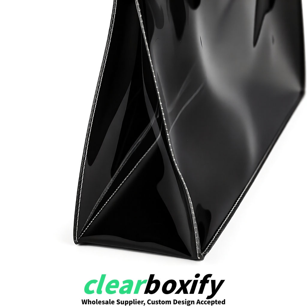 Black EVA/PVC Cosmetic Bags | OEM/ODM Clear Zipper Makeup Pouches