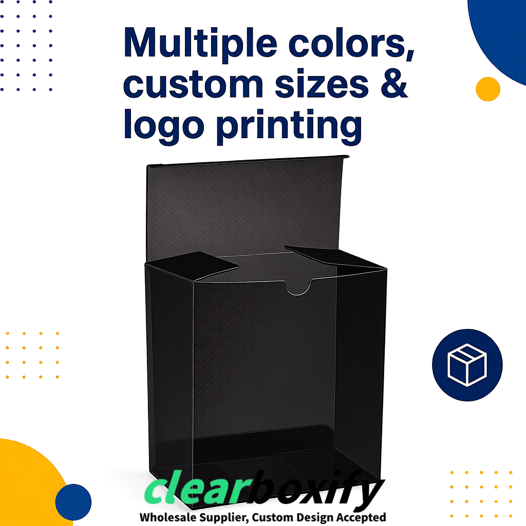 Black Matte PP Frosted & Diagonal Texture Boxes with Diagonal Texture
