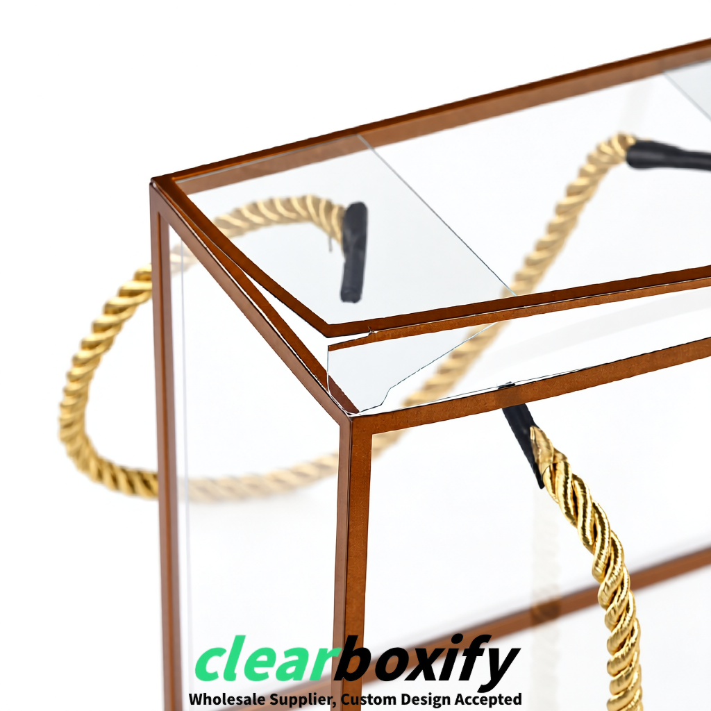 Bronze Private Label Clear PVC, PP, PET Tote Bags & Handbags Wholesale
