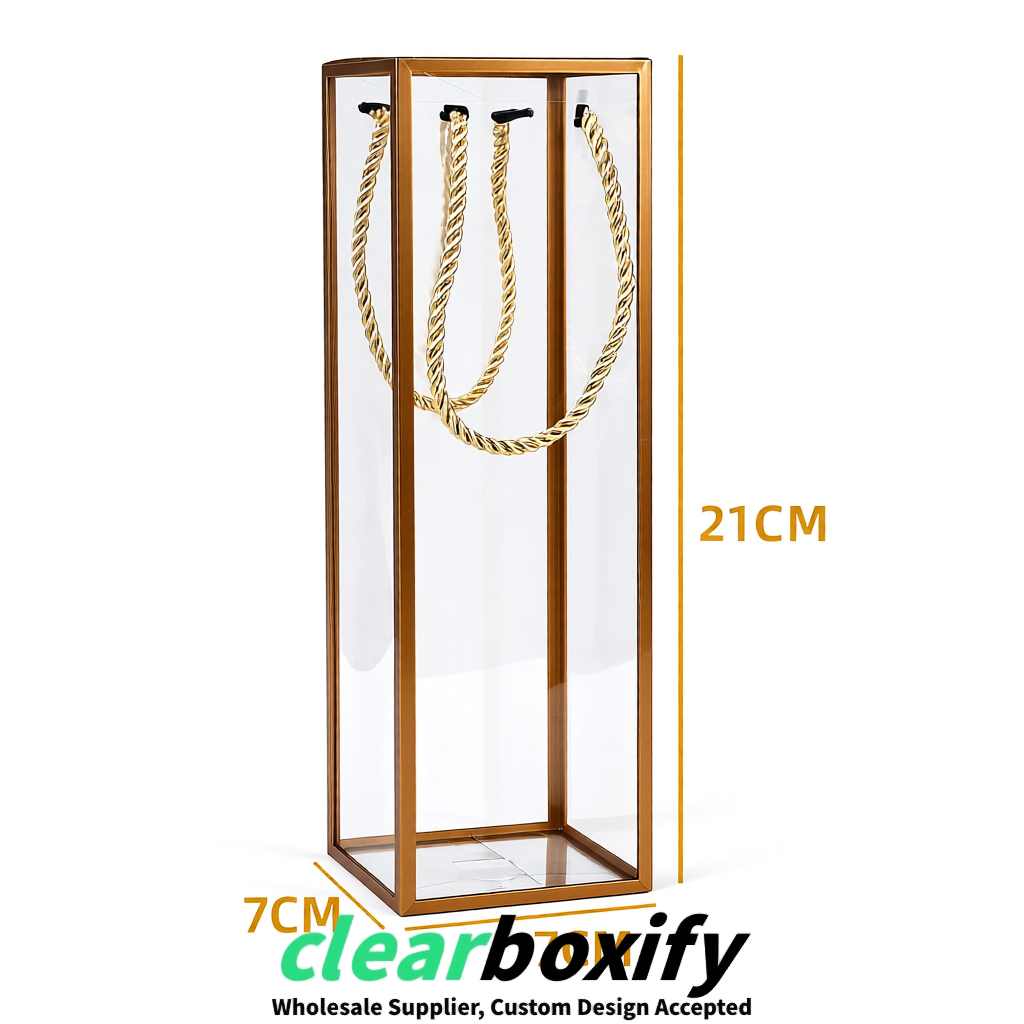 Bronze Private Label Clear PVC, PP, PET Tote Bags & Handbags Wholesale