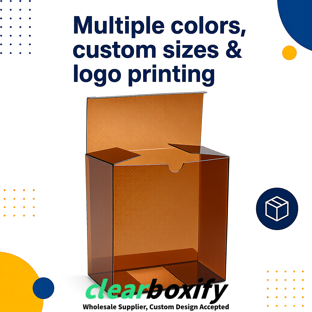 Bronze Matte PP Frosted & Diagonal Texture Boxes with Diagonal Texture