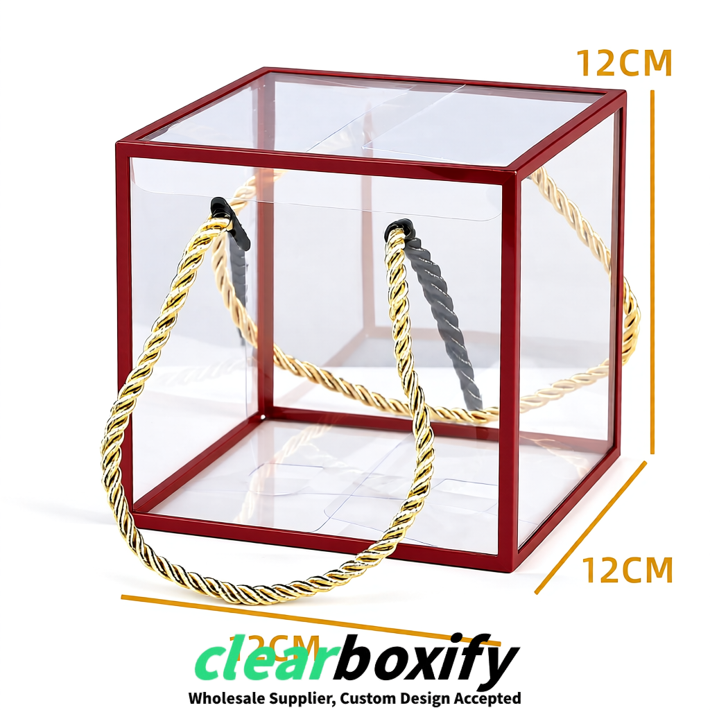 Carmine Private Label Clear PVC, PP, PET Tote Bags & Handbags Wholesale