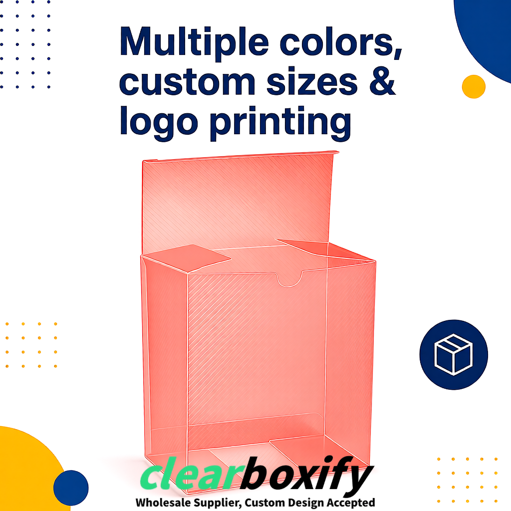 Coral Matte PP Frosted & Diagonal Texture Boxes with Diagonal Texture