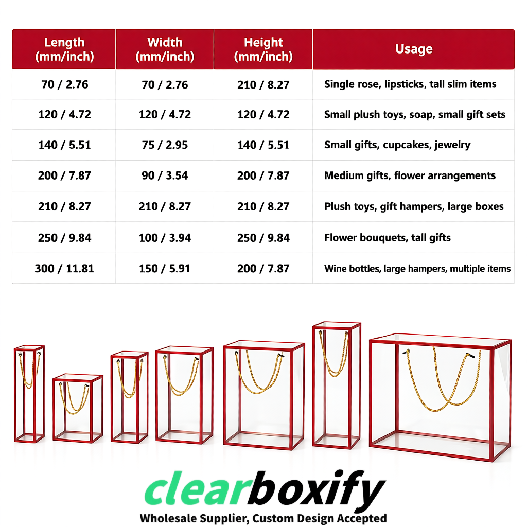 Crimson Private Label Clear PVC, PP, PET Tote Bags & Handbags Wholesale