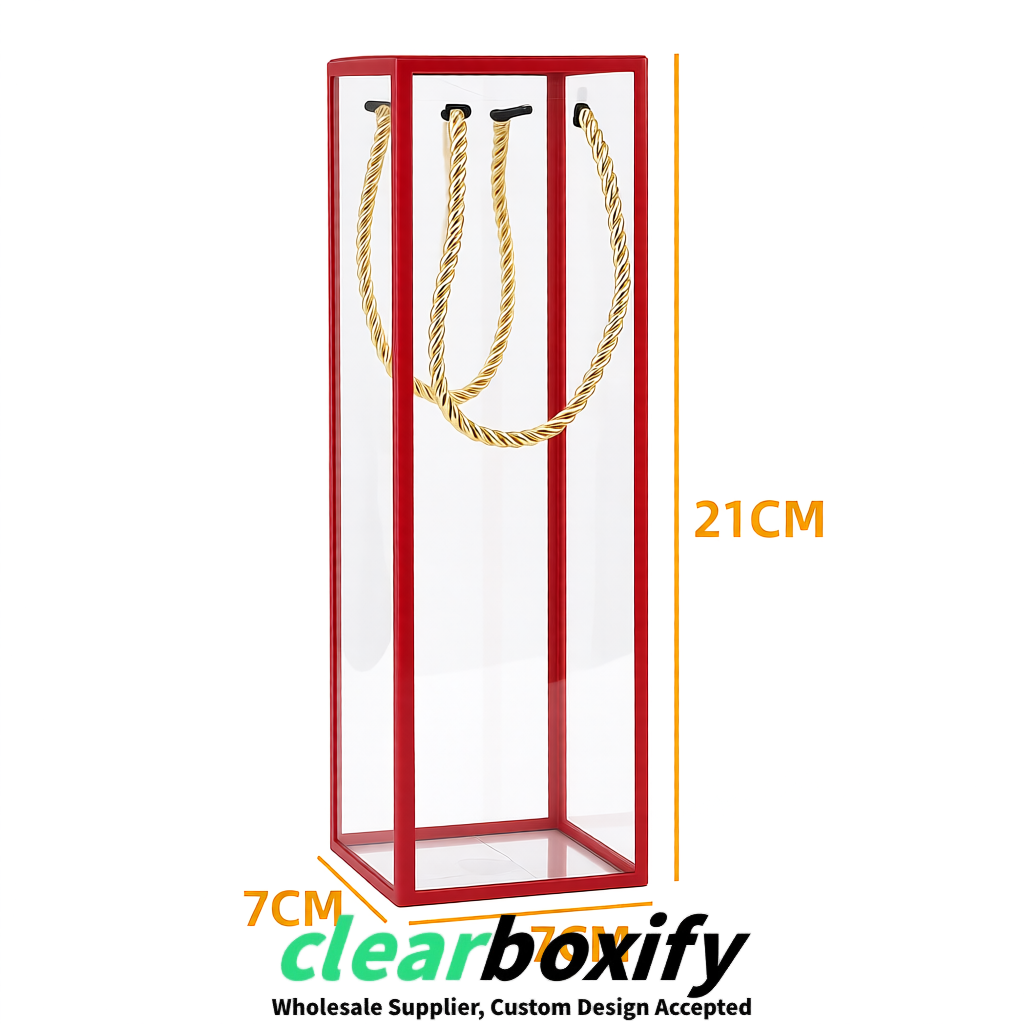 Crimson Private Label Clear PVC, PP, PET Tote Bags & Handbags Wholesale