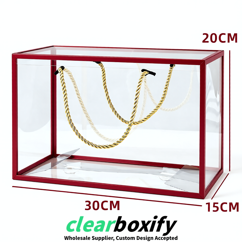 Crimson Private Label Clear PVC, PP, PET Tote Bags & Handbags Wholesale