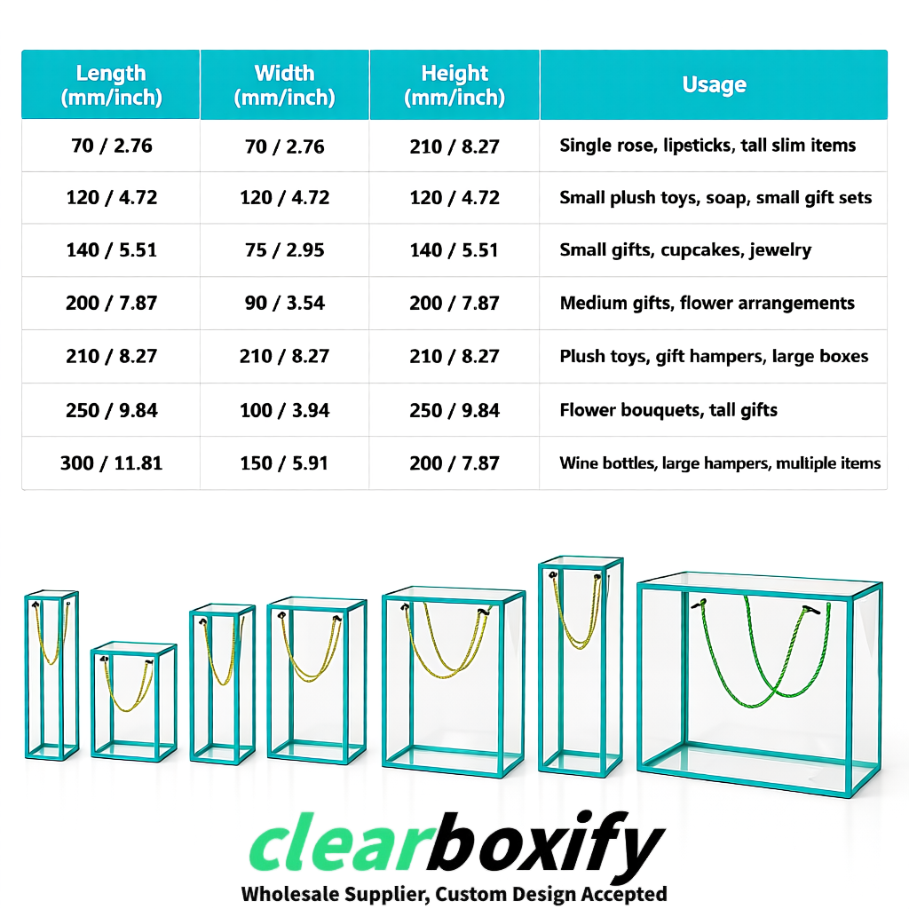 Cyan Private Label Clear PVC, PP, PET Tote Bags & Handbags Wholesale