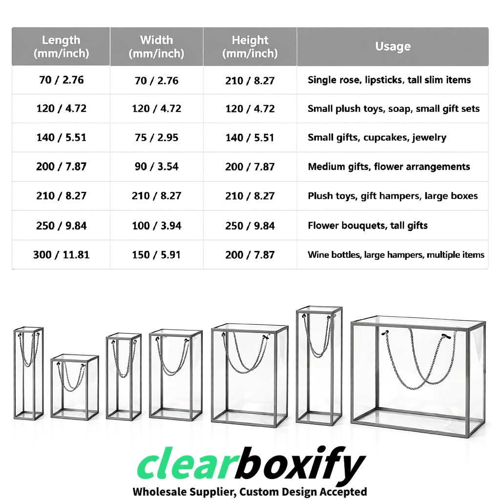 Gray Private Label Clear PVC, PP, PET Tote Bags & Handbags Wholesale