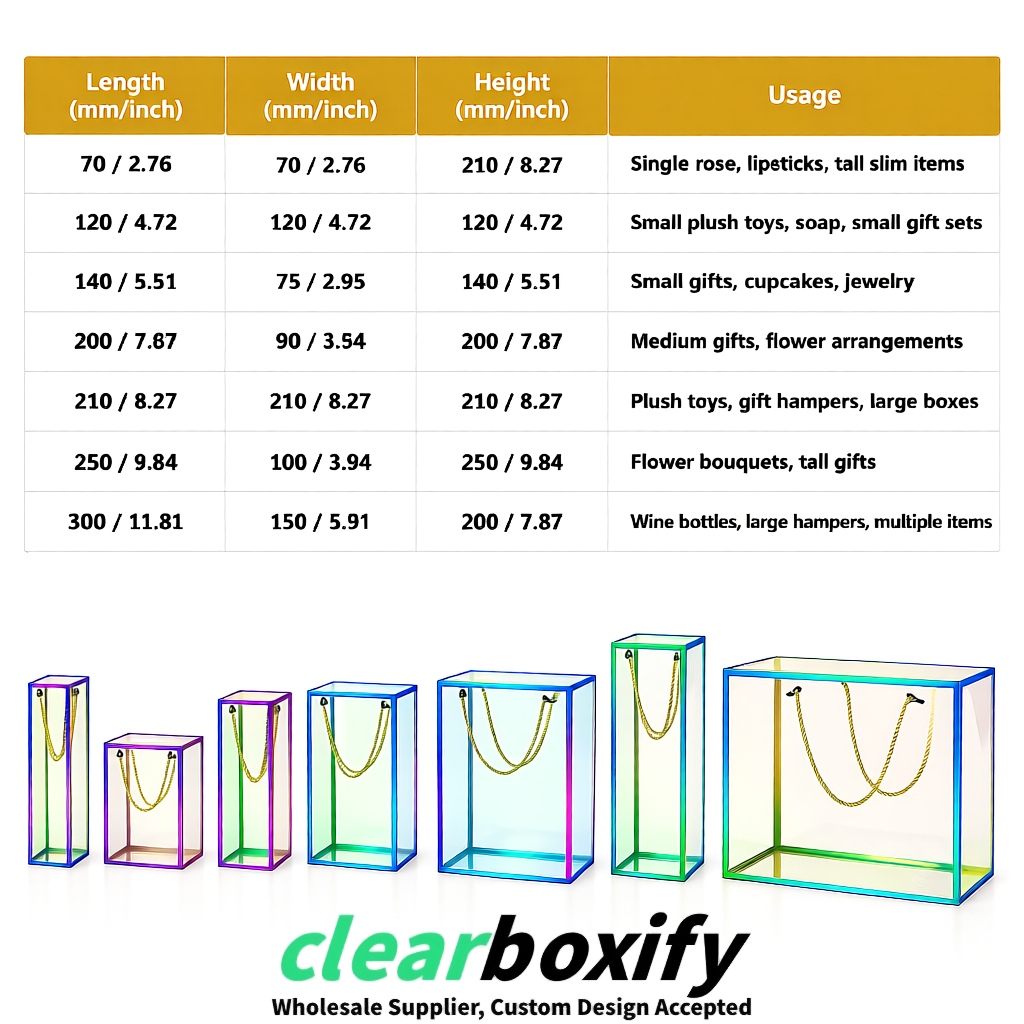 Holographic Private Label Clear PVC, PP, PET Tote Bags & Handbags Wholesale