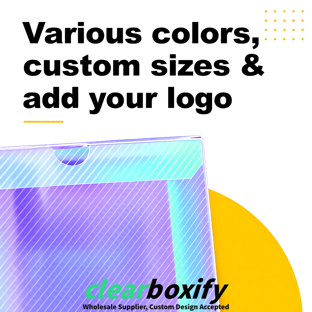 Holographic Matte PP Frosted & Diagonal Texture Boxes with Diagonal Texture