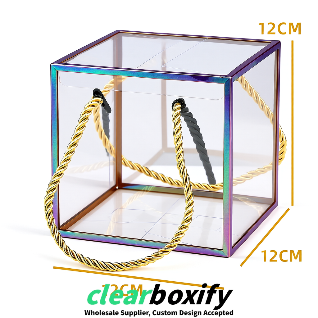 Iridescent Private Label Clear PVC, PP, PET Tote Bags & Handbags Wholesale