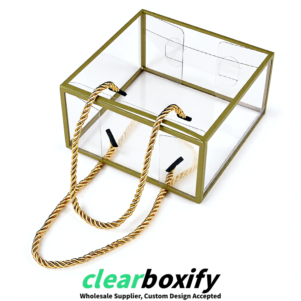 Khaki Private Label Clear PVC, PP, PET Tote Bags & Handbags Wholesale