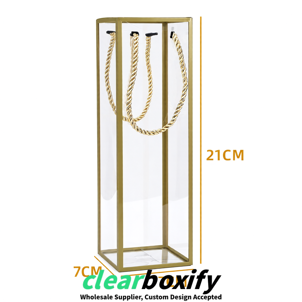 Khaki Private Label Clear PVC, PP, PET Tote Bags & Handbags Wholesale