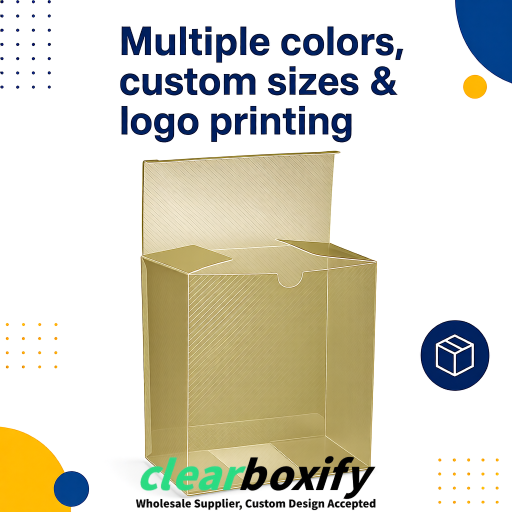 Khaki Matte PP Frosted & Diagonal Texture Boxes with Diagonal Texture