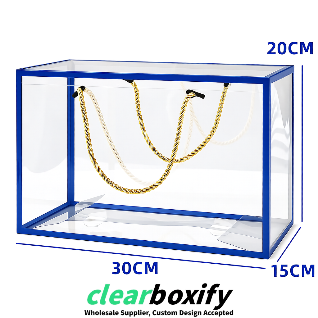 Klein Blue Private Label Clear PVC, PP, PET Tote Bags & Handbags Wholesale