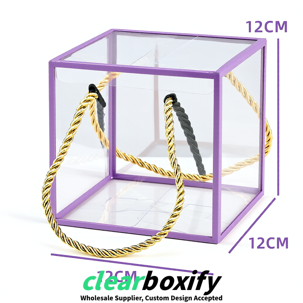 Lavender Private Label Clear PVC, PP, PET Tote Bags & Handbags Wholesale