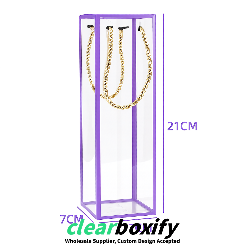 Lavender Private Label Clear PVC, PP, PET Tote Bags & Handbags Wholesale