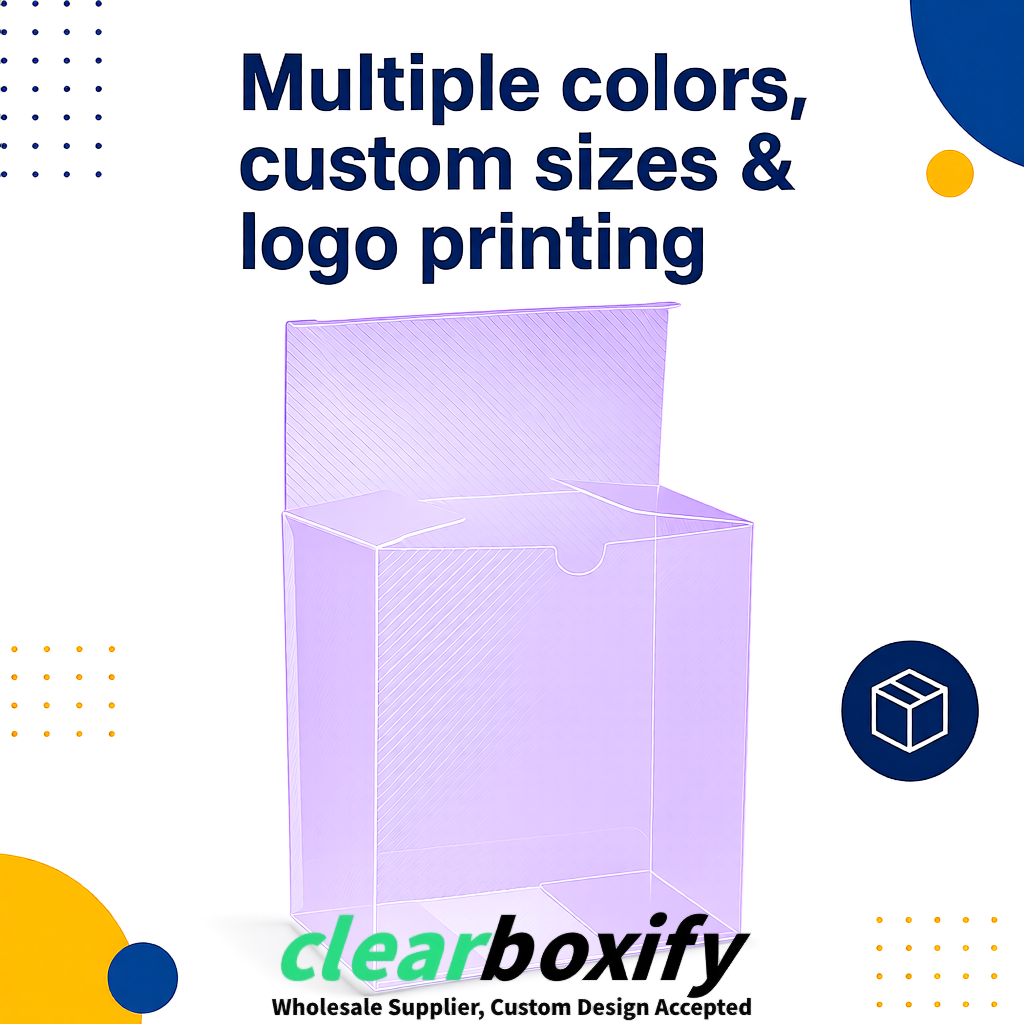 Lavender Matte PP Frosted & Diagonal Texture Boxes with Diagonal Texture
