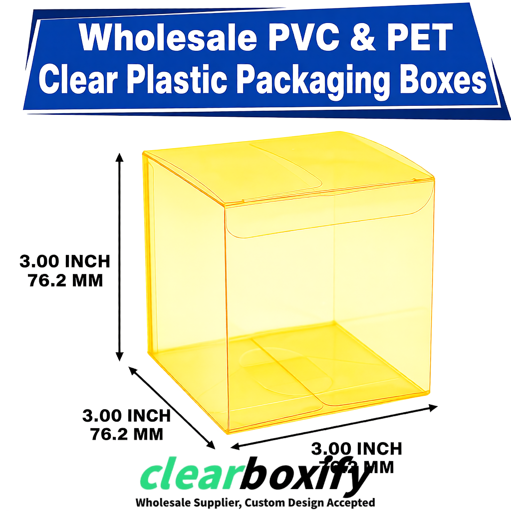 PPWR-Aligned Lemon Yellow Translucent PVC & PET Boxes 60x60x180mm 76x76x76mm 70x70x70/100/120mm PPWR-Aligned Lemon Yellow Translucent PVC & PET Boxes 60x60x180mm 76x76x76mm 70x70x70/100/120mm