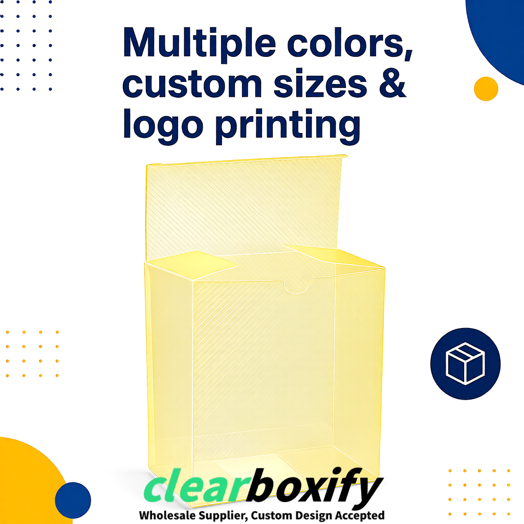 Lemon Yellow Matte PP Frosted & Diagonal Texture Boxes with Diagonal Texture