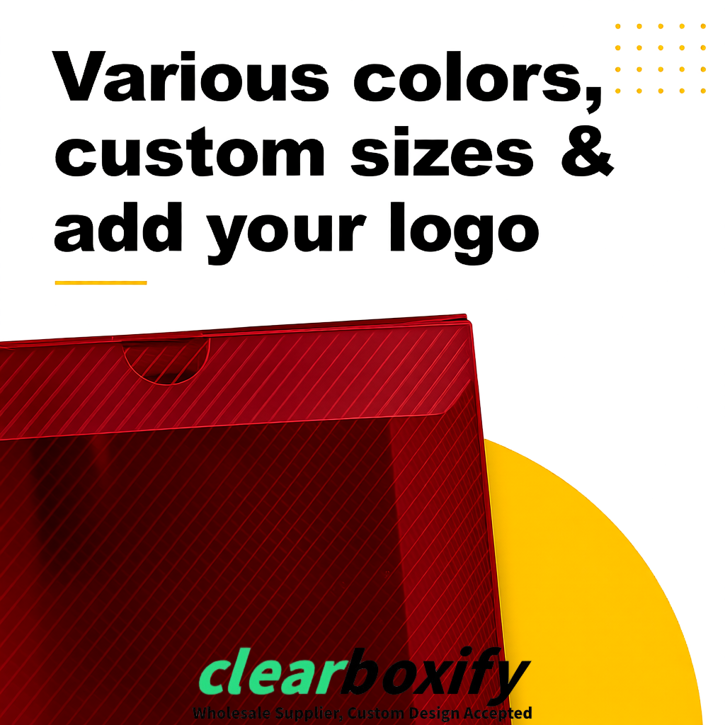 Maroon Matte PP Frosted & Diagonal Texture Boxes with Diagonal Texture