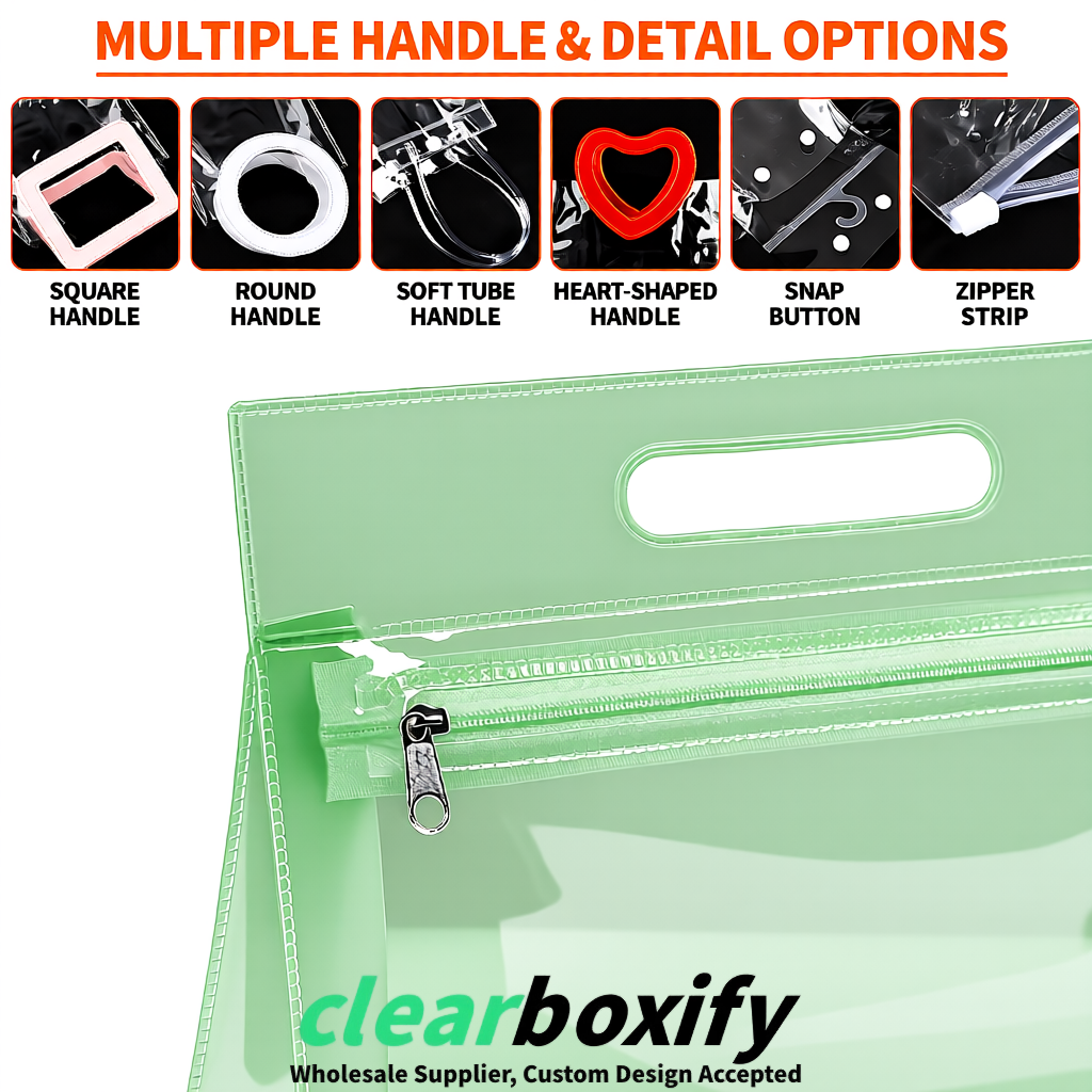Matcha Green EVA/PVC Cosmetic Bags | OEM/ODM Clear Zipper Makeup Pouches Matcha Green EVA/PVC Cosmetic Bags | OEM/ODM Clear Zipper Makeup Pouches