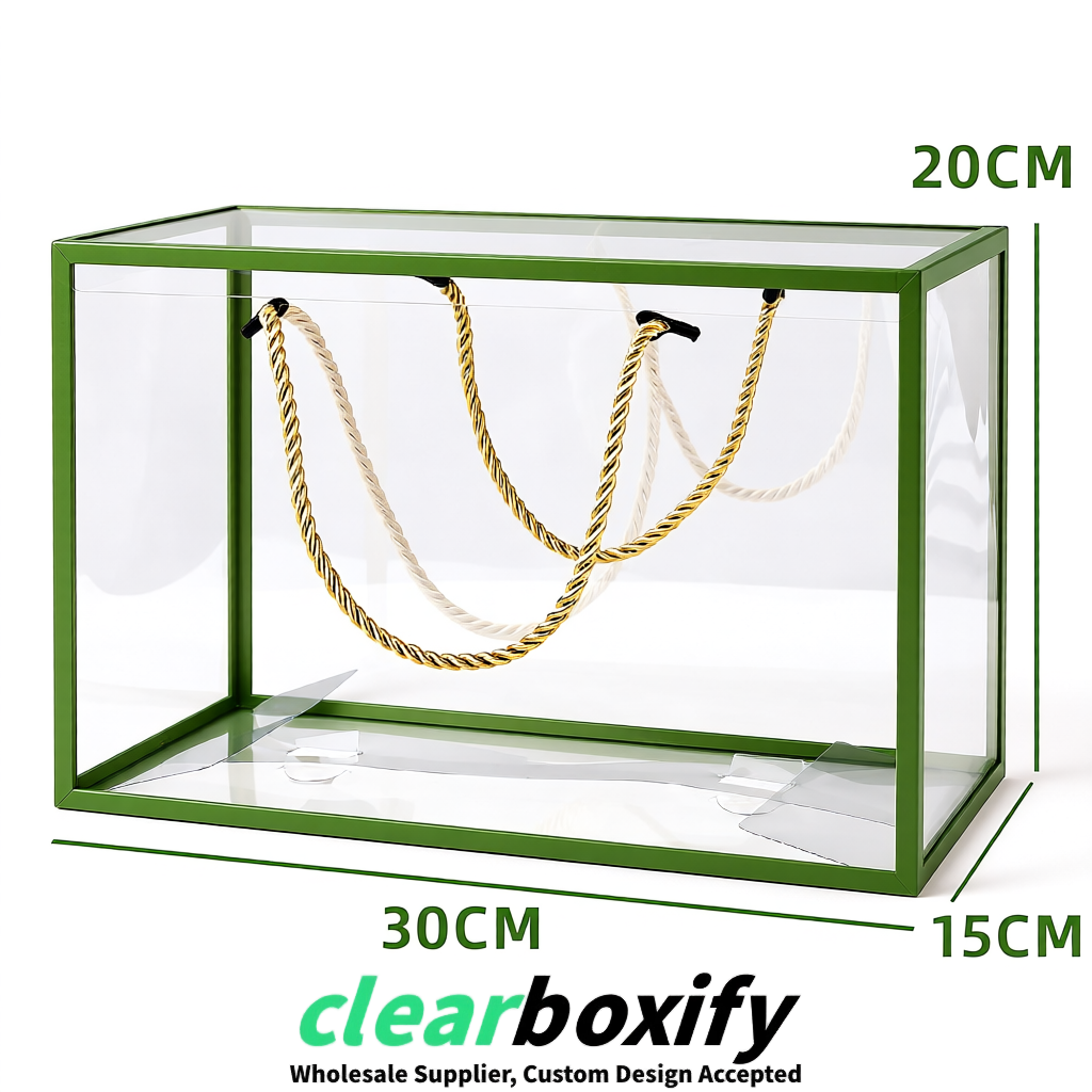 Matcha Green Private Label Clear PVC, PP, PET Tote Bags & Handbags Wholesale