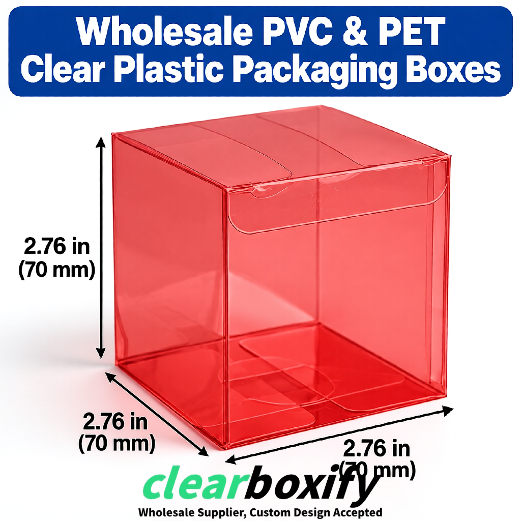 PPWR-Aligned Matte Red Translucent PVC & PET Boxes 60x60x180mm 76x76x76mm 70x70x70/100/120mm PPWR-Aligned Matte Red Translucent PVC & PET Boxes 60x60x180mm 76x76x76mm 70x70x70/100/120mm