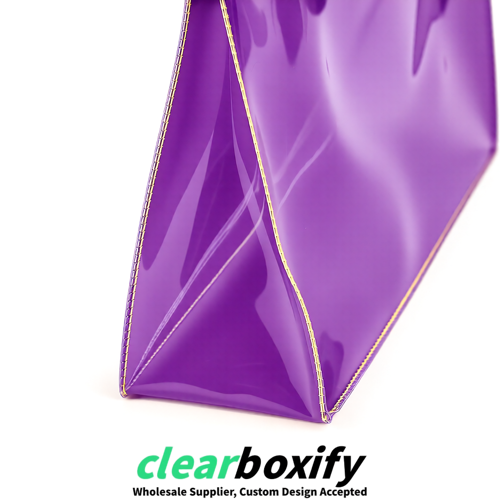 Mauve EVA/PVC Cosmetic Bags | OEM/ODM Clear Zipper Makeup Pouches