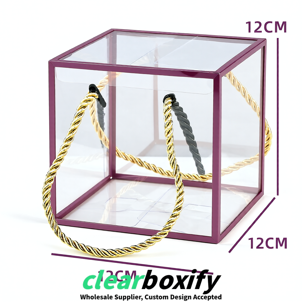 Mauve Private Label Clear PVC, PP, PET Tote Bags & Handbags Wholesale