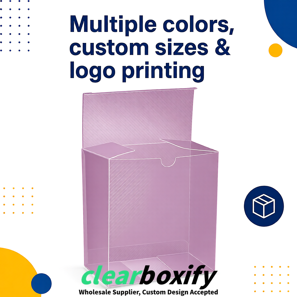 Mauve Matte PP Frosted & Diagonal Texture Boxes with Diagonal Texture