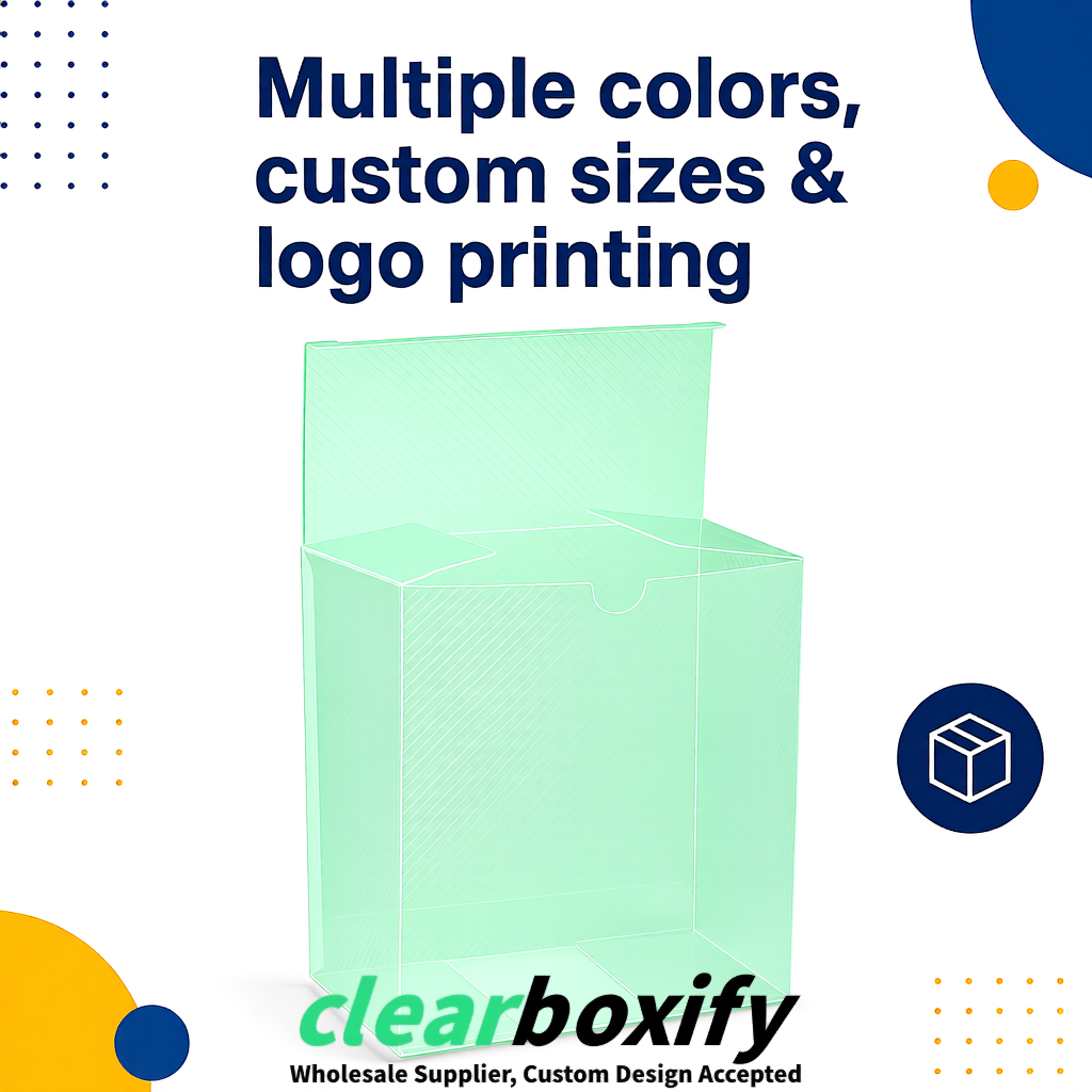 Mint Green Matte PP Frosted & Diagonal Texture Boxes with Diagonal Texture