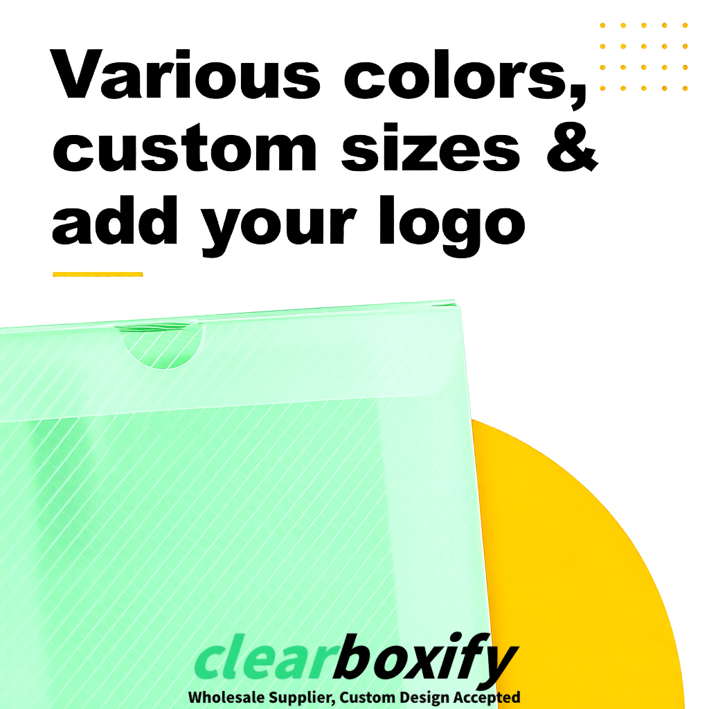 Mint Green Matte PP Frosted & Diagonal Texture Boxes with Diagonal Texture
