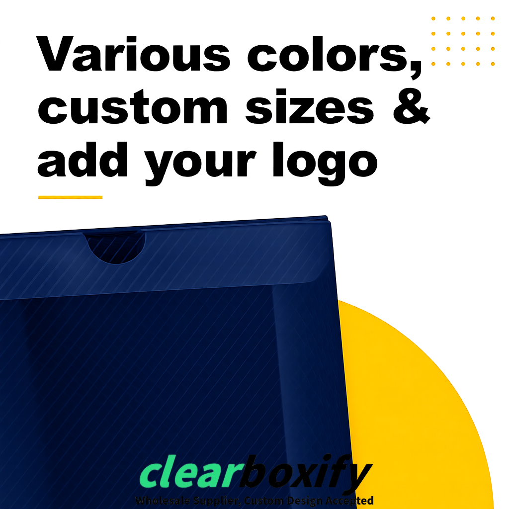 Navy Blue Matte PP Frosted & Diagonal Texture Boxes with Diagonal Texture