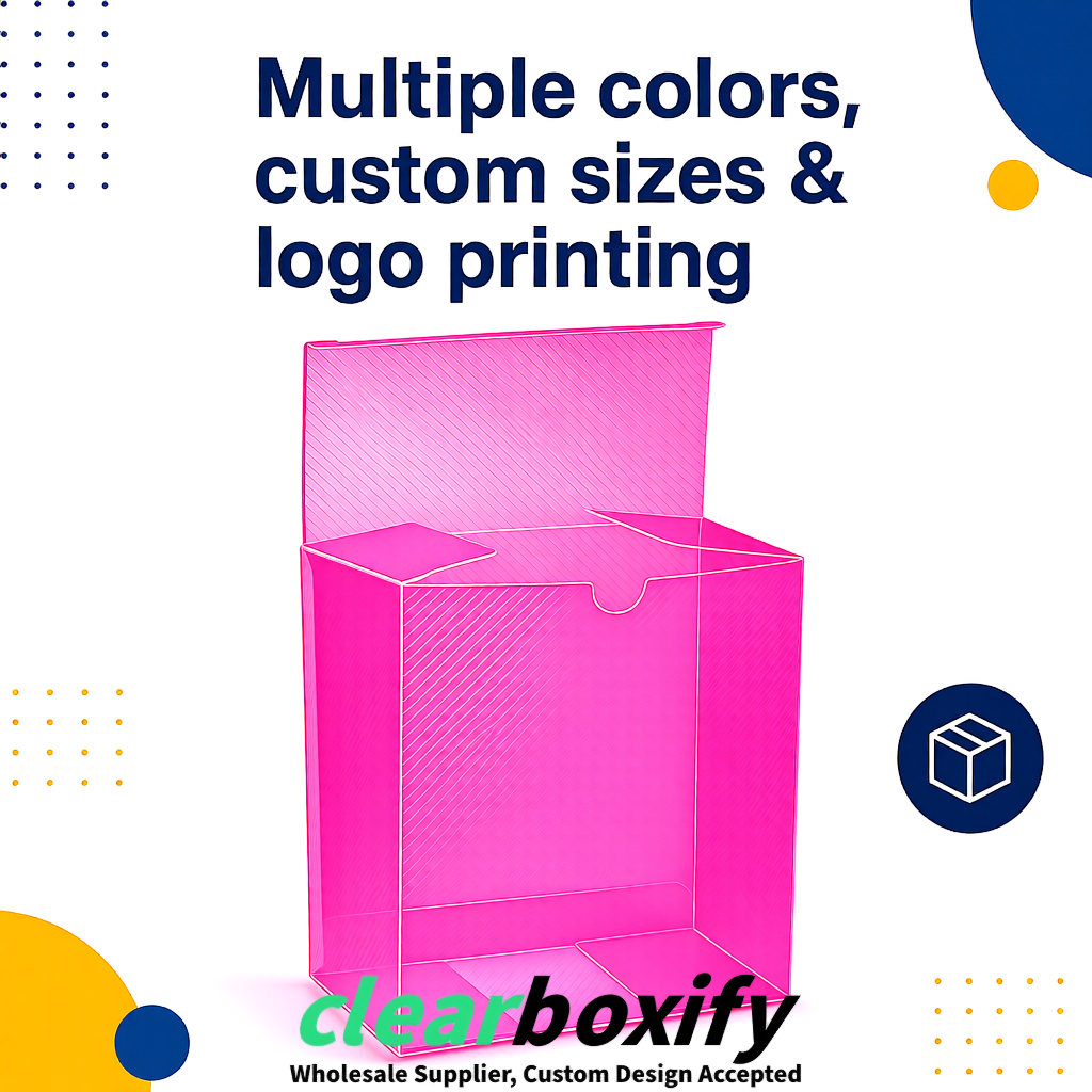 Neon Pink Matte PP Frosted & Diagonal Texture Boxes with Diagonal Texture