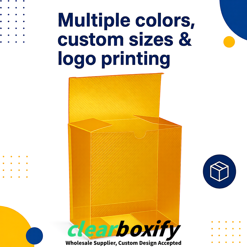 Ochre Matte PP Frosted & Diagonal Texture Boxes with Diagonal Texture