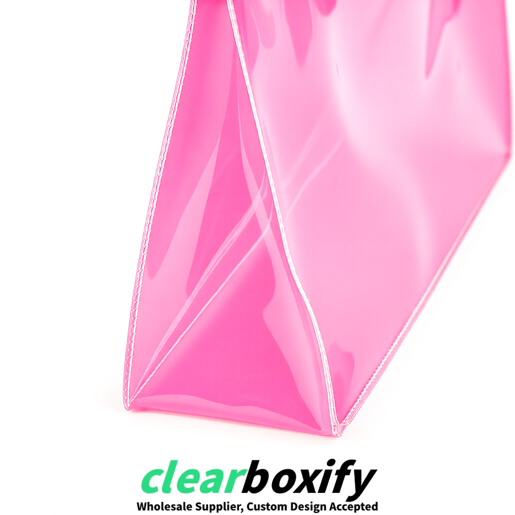 Pink EVA/PVC Cosmetic Bags | OEM/ODM Clear Zipper Makeup Pouches