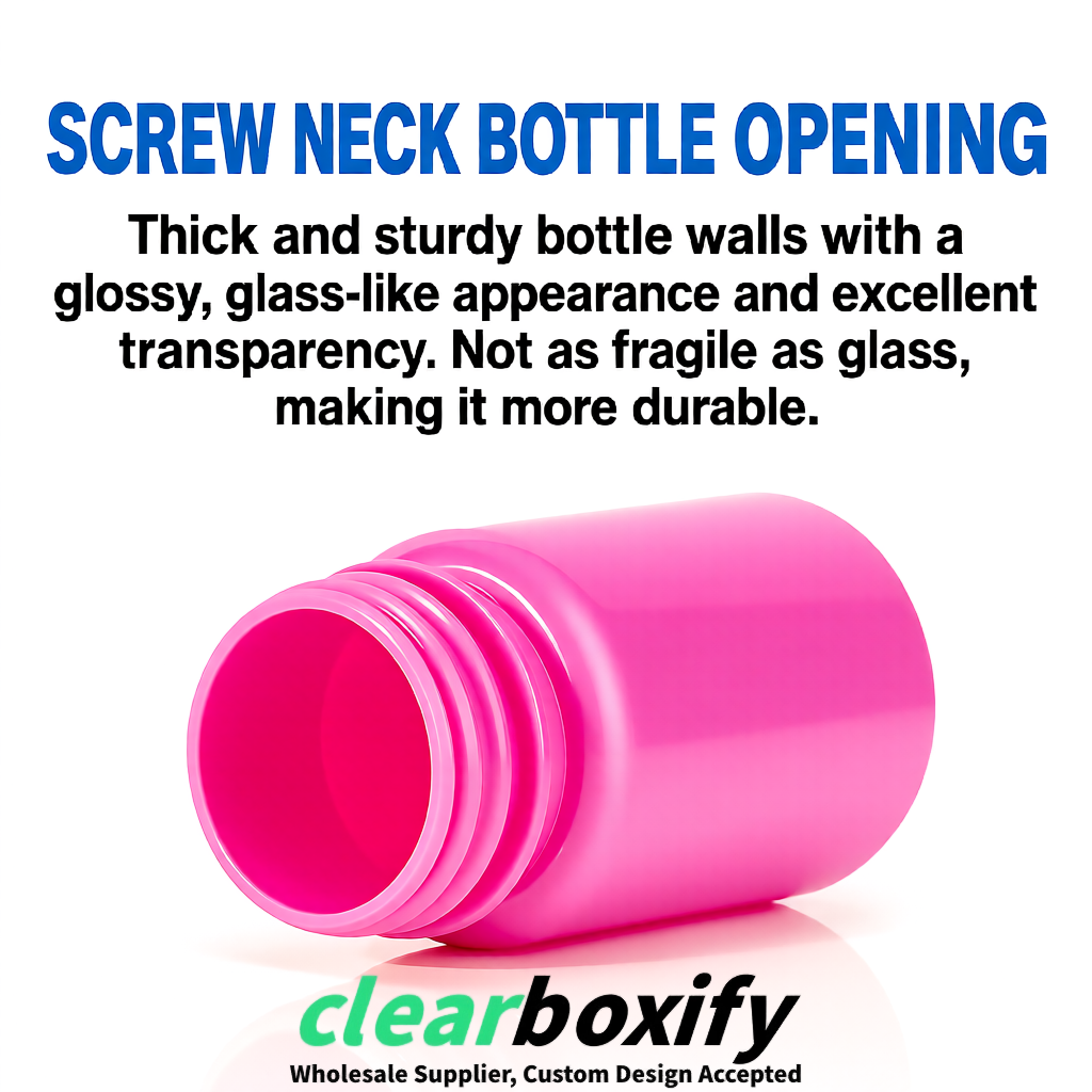 80ml Pink Plastic Supplement Bottle for Capsules & Pills, TCM & Softgels 80ml Pink Plastic Supplement Bottle for Capsules & Pills, TCM & Softgels