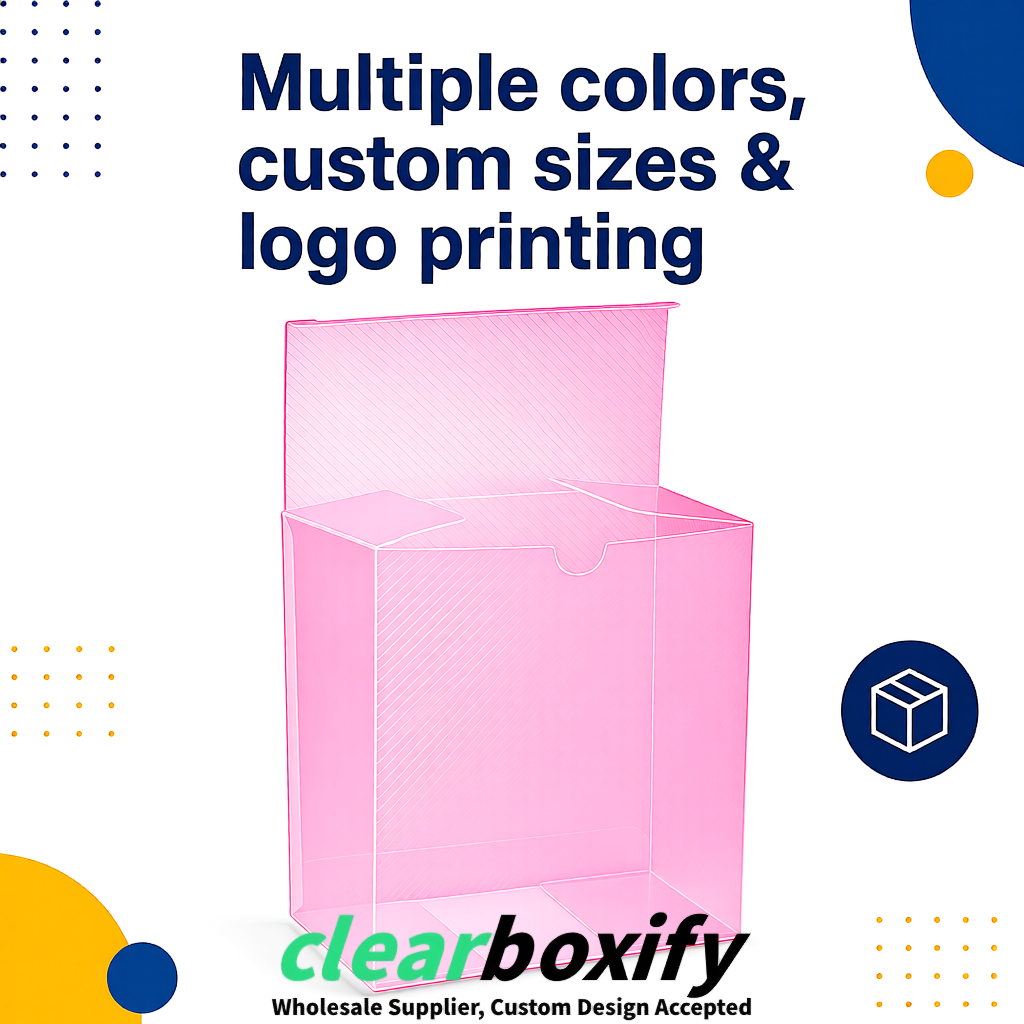 Pink Matte PP Frosted & Diagonal Texture Boxes with Diagonal Texture