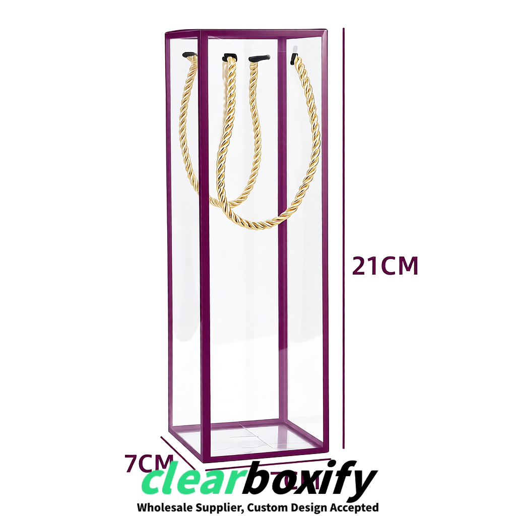 Plum Private Label Clear PVC, PP, PET Tote Bags & Handbags Wholesale