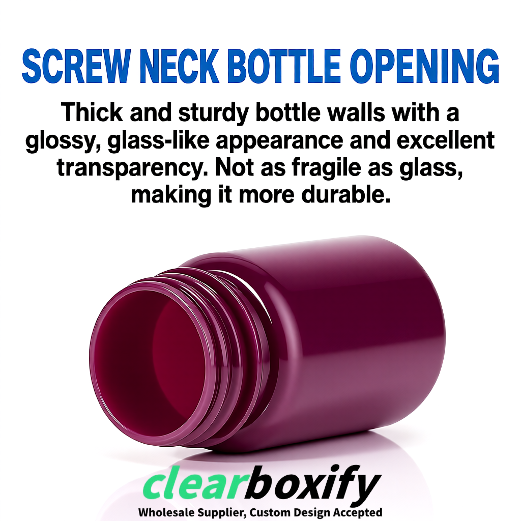 80ml Plum Plastic Supplement Bottle for Capsules & Pills, TCM & Softgels 80ml Plum Plastic Supplement Bottle for Capsules & Pills, TCM & Softgels