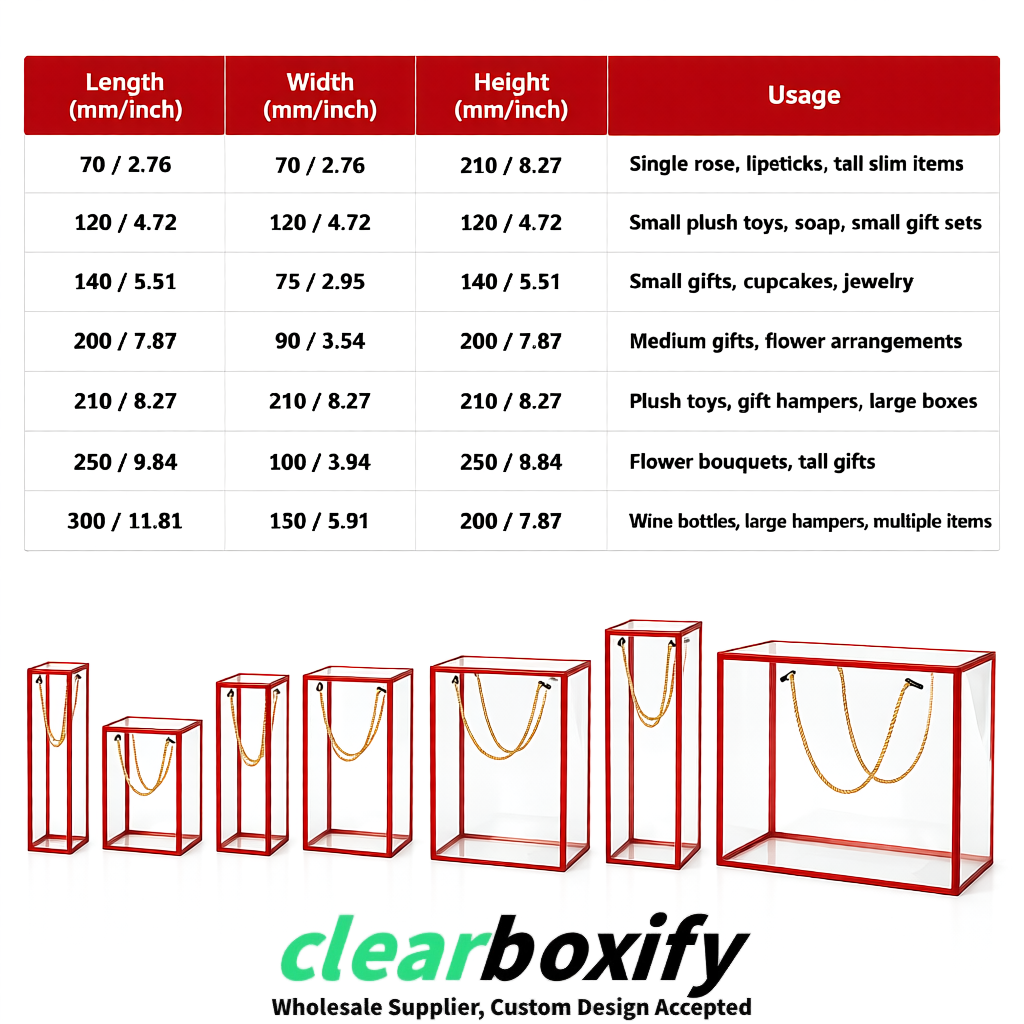 Scarlet Private Label Clear PVC, PP, PET Tote Bags & Handbags Wholesale
