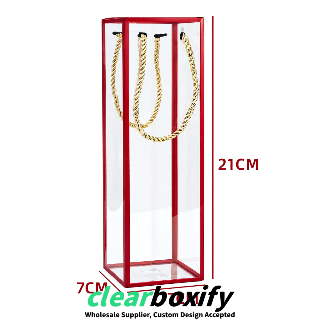 Scarlet Private Label Clear PVC, PP, PET Tote Bags & Handbags Wholesale