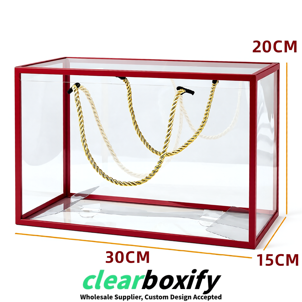 Scarlet Private Label Clear PVC, PP, PET Tote Bags & Handbags Wholesale