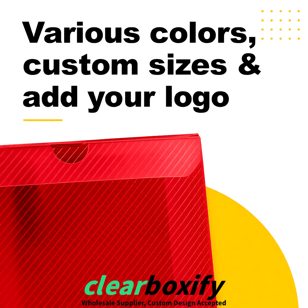Scarlet Matte PP Frosted & Diagonal Texture Boxes with Diagonal Texture