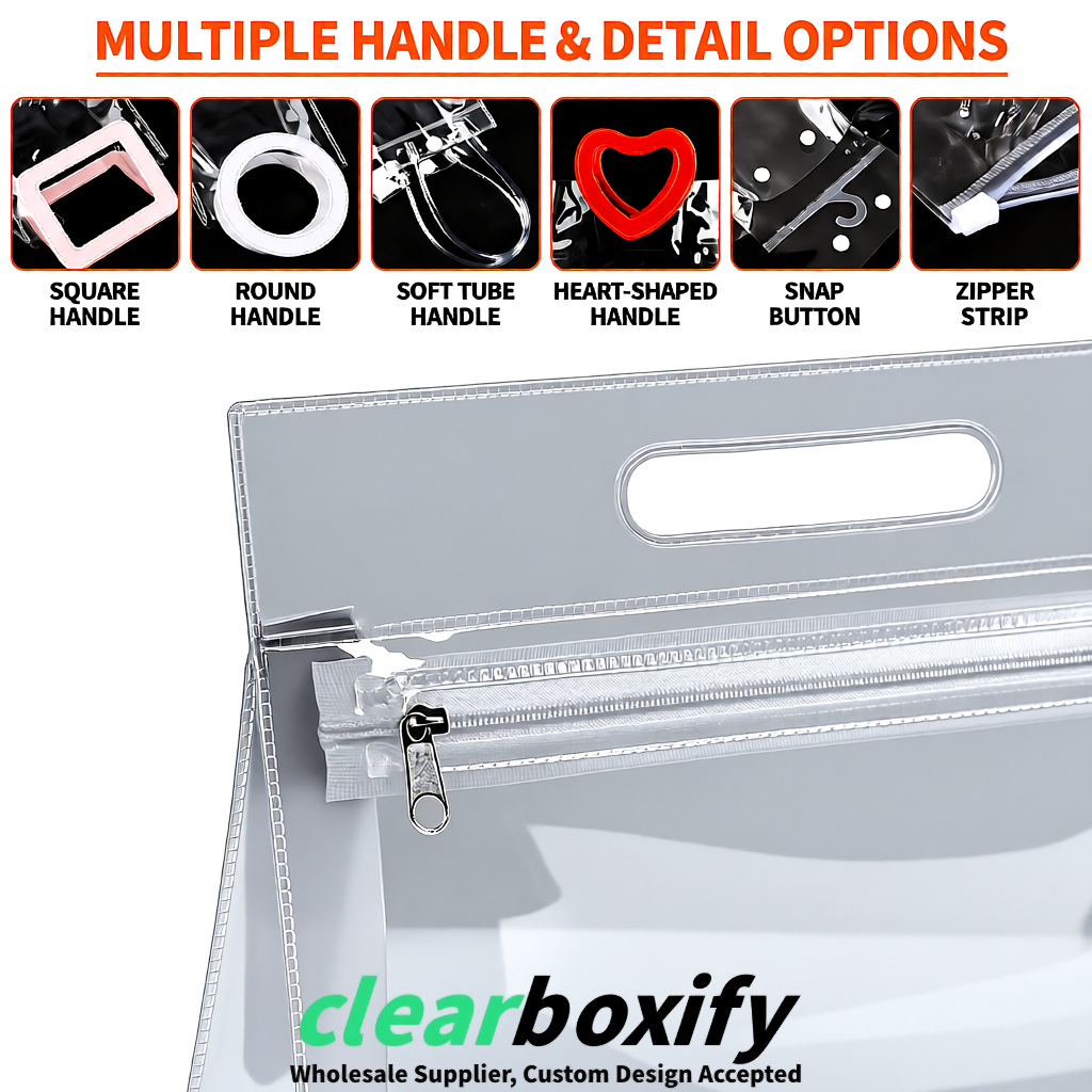 Silver EVA/PVC Cosmetic Bags | OEM/ODM Clear Zipper Makeup Pouches