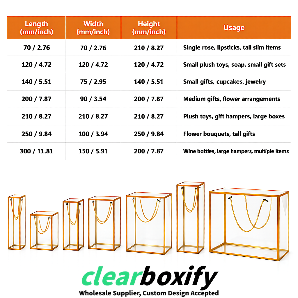 Tangerine Private Label Clear PVC, PP, PET Tote Bags & Handbags Wholesale